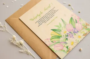 Wielkanocne Drewniane Kartki dla Firm - WR8