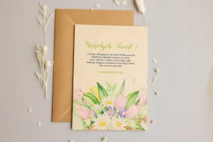 Wielkanocne Drewniane Kartki dla Firm - WR8