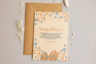 Wielkanocne Drewniane Kartki dla Firm - WR9