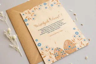 Wielkanocne Drewniane Kartki dla Firm - WR9