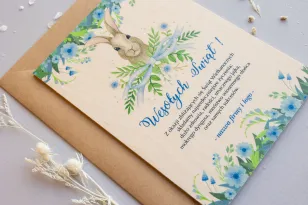 Wielkanocne Drewniane Kartki dla Firm - WR10