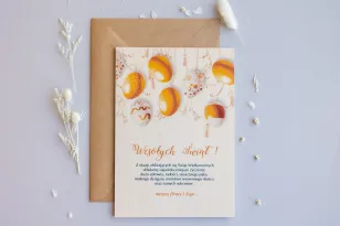 Wielkanocne Drewniane Kartki dla Firm - WR12