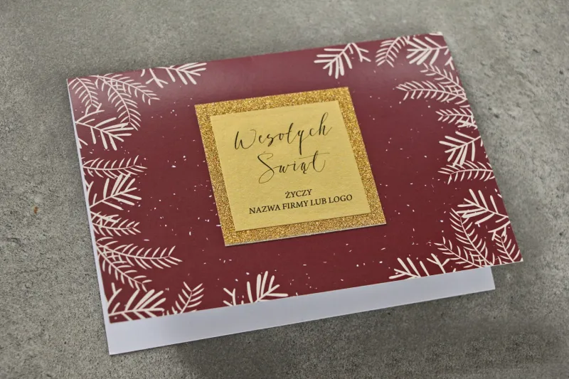 Kartki Świąteczne z logo dla firm z kolekcji DT3