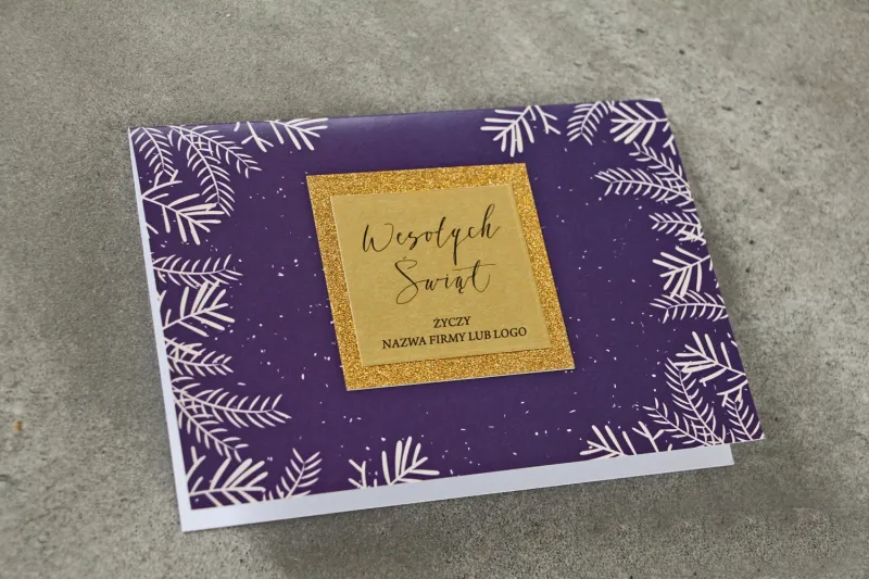 Kartki Świąteczne z logo dla firm z kolekcji DT4