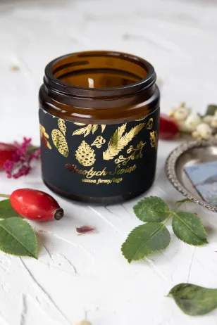 Naturalna Świeczka sojowa - Wyjątkowy upominek dla Twoich Klientów - Dowolna grafika i treść na etykiecie