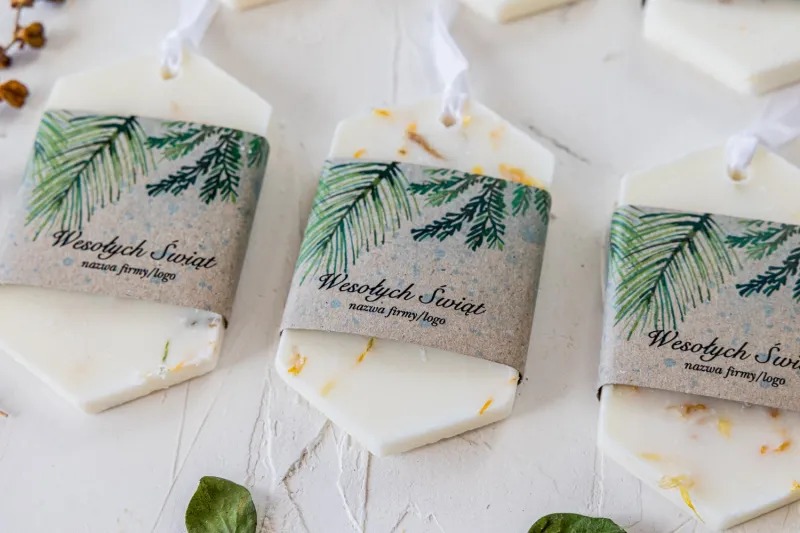 Zapachowa zawieszka sojowa jako upominek dla Twoich Klientów.