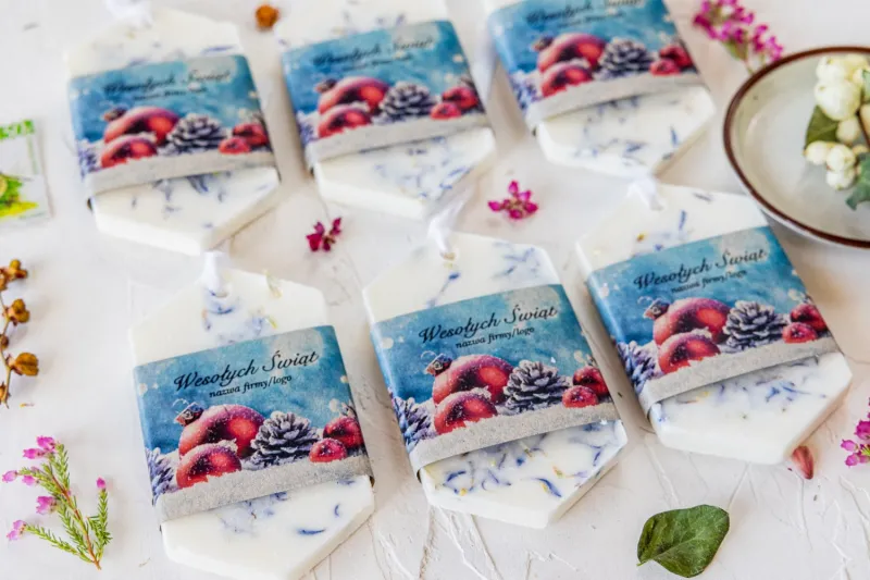 Zapachowa zawieszka sojowa jako upominek dla Twoich Klientów.