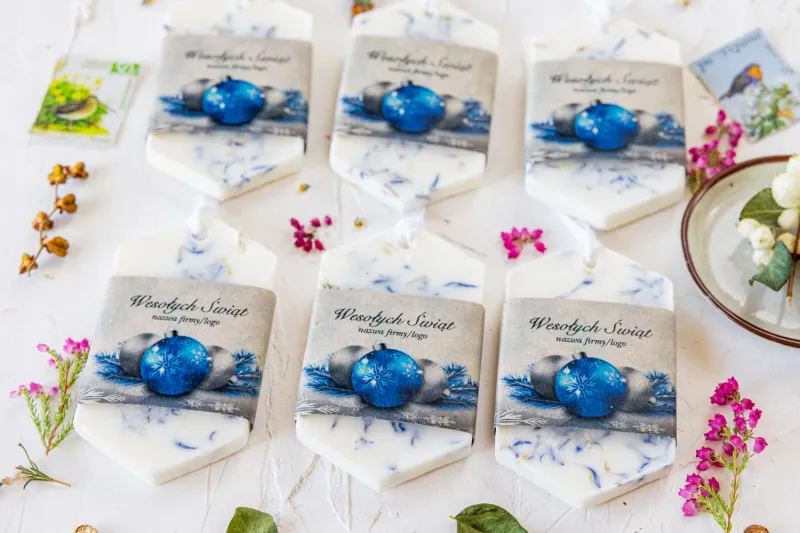 Zapachowa zawieszka sojowa jako upominek dla Twoich Klientów.