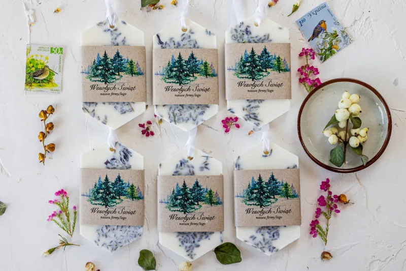 Zapachowa zawieszka sojowa jako upominek dla Twoich Klientów.