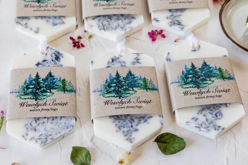 Zapachowa zawieszka sojowa jako upominek dla Twoich Klientów.