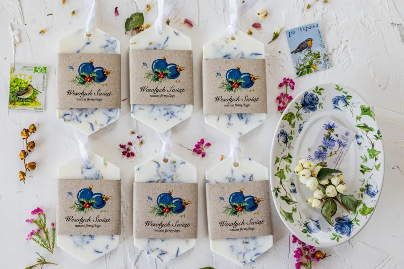 Zapachowa zawieszka sojowa jako upominek dla Twoich Klientów.