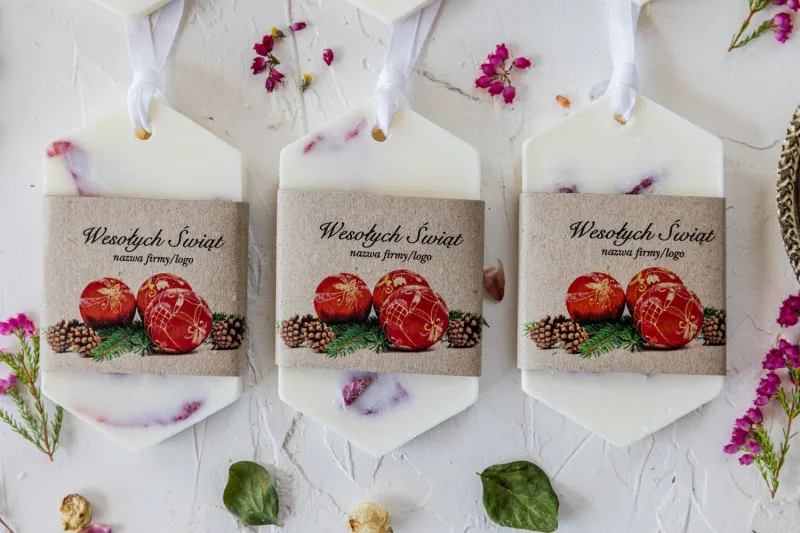 Zapachowa zawieszka sojowa jako upominek dla Twoich Klientów.