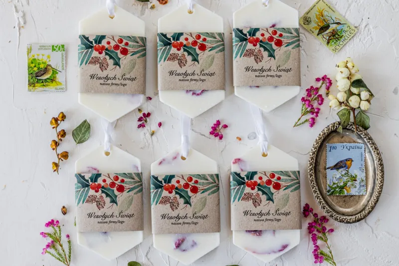 Zapachowa zawieszka sojowa jako upominek dla Twoich Klientów.