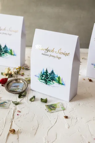 Pudełko na Upominki z logo i dowolną grafiką dla Twoich Klientów