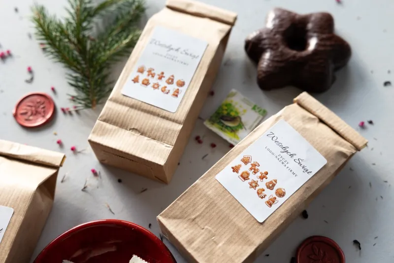 Torebka herbaty 50g - firmowy upominek z Twoim logo - model T27