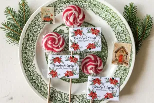 Lizaki świąteczne wykonane wyłącznie z naturalnych składników z logo Państwa firmy, dowolnym tekstem i grafiką - LZ15