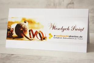 Kartki Świąteczne z logo dla firm z kolekcji H4