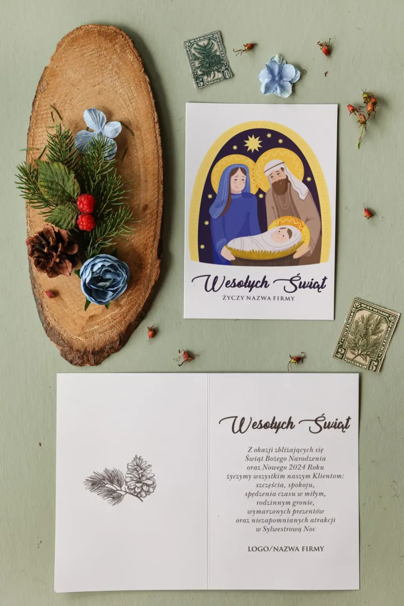 Firmowe Kartki Świąteczne - MB6 od WydrukujTu.pl Firmowe Kartki Świąteczne - MB6 od WydrukujTu.pl