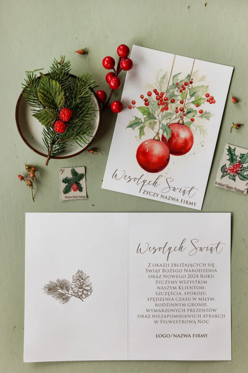 Firmowe Kartki Świąteczne - MB12 od WydrukujTu.pl