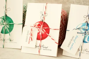 Kartki Świąteczne z logo dla firm z kolekcji KL2