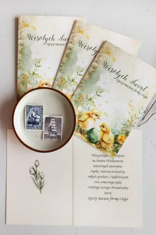 Personalizowana Kartka Wielkanocna dla Firm WMB5