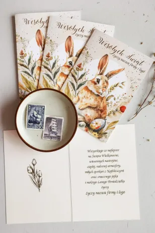 Personalizowana Kartka Wielkanocna dla Firm WMB6