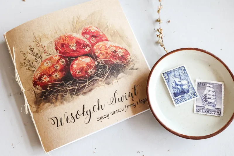 Personalizowana Kartka Wielkanocna dla Firm WUJ2