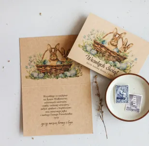 Personalizowana Kartka Wielkanocna dla Firm WCKE3