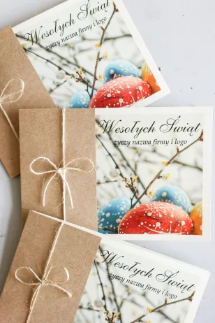 Personalizowana Kartka Wielkanocna dla Firm WDF4