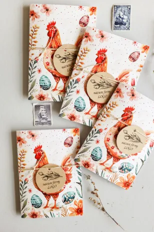 Personalizowana Wielkanocna Kartka Świąteczna dla Firm - WGA1