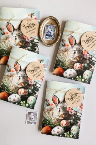 Personalizowana Wielkanocna Kartka Świąteczna dla Firm - WGA2