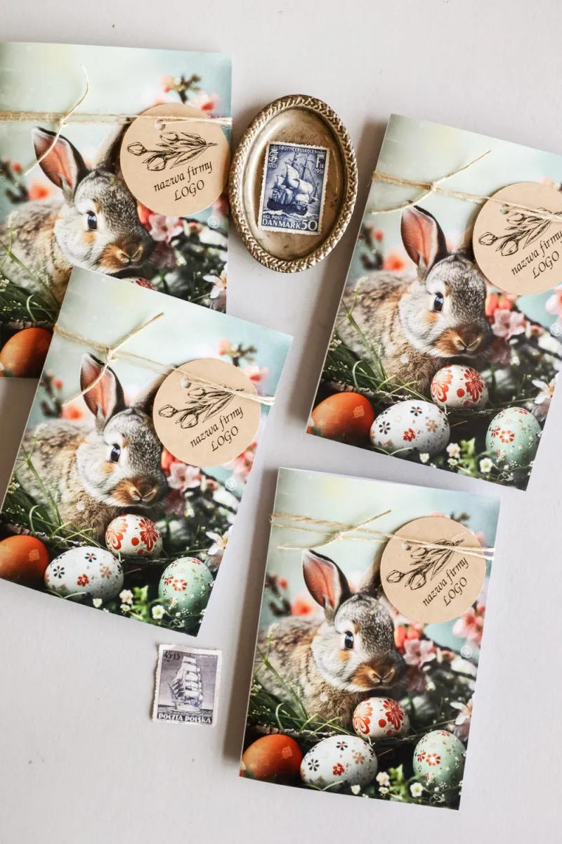 Personalizowana Wielkanocna Kartka Świąteczna dla Firm - WGA2