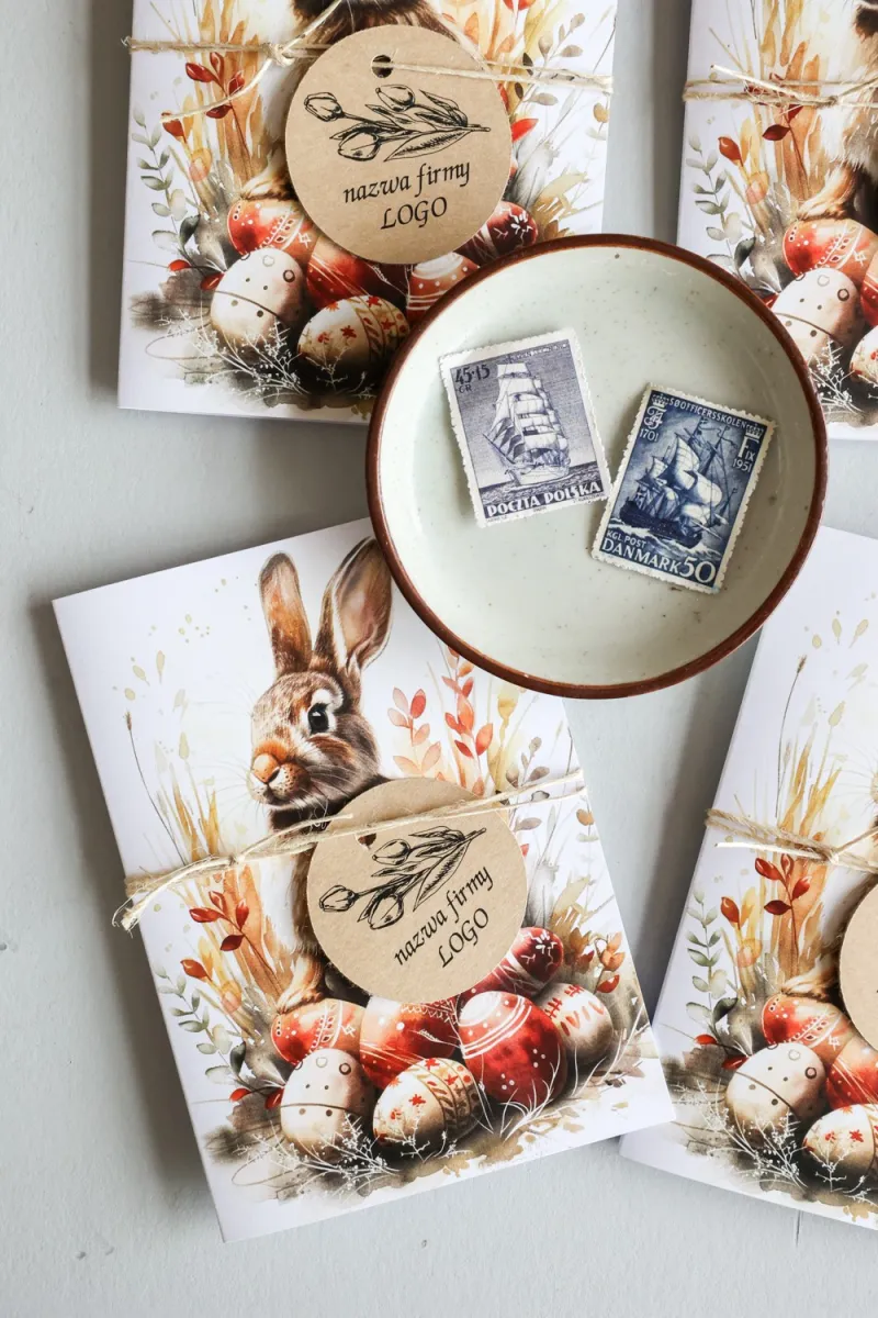 Personalizowana Wielkanocna Kartka Świąteczna dla Firm - WGA4