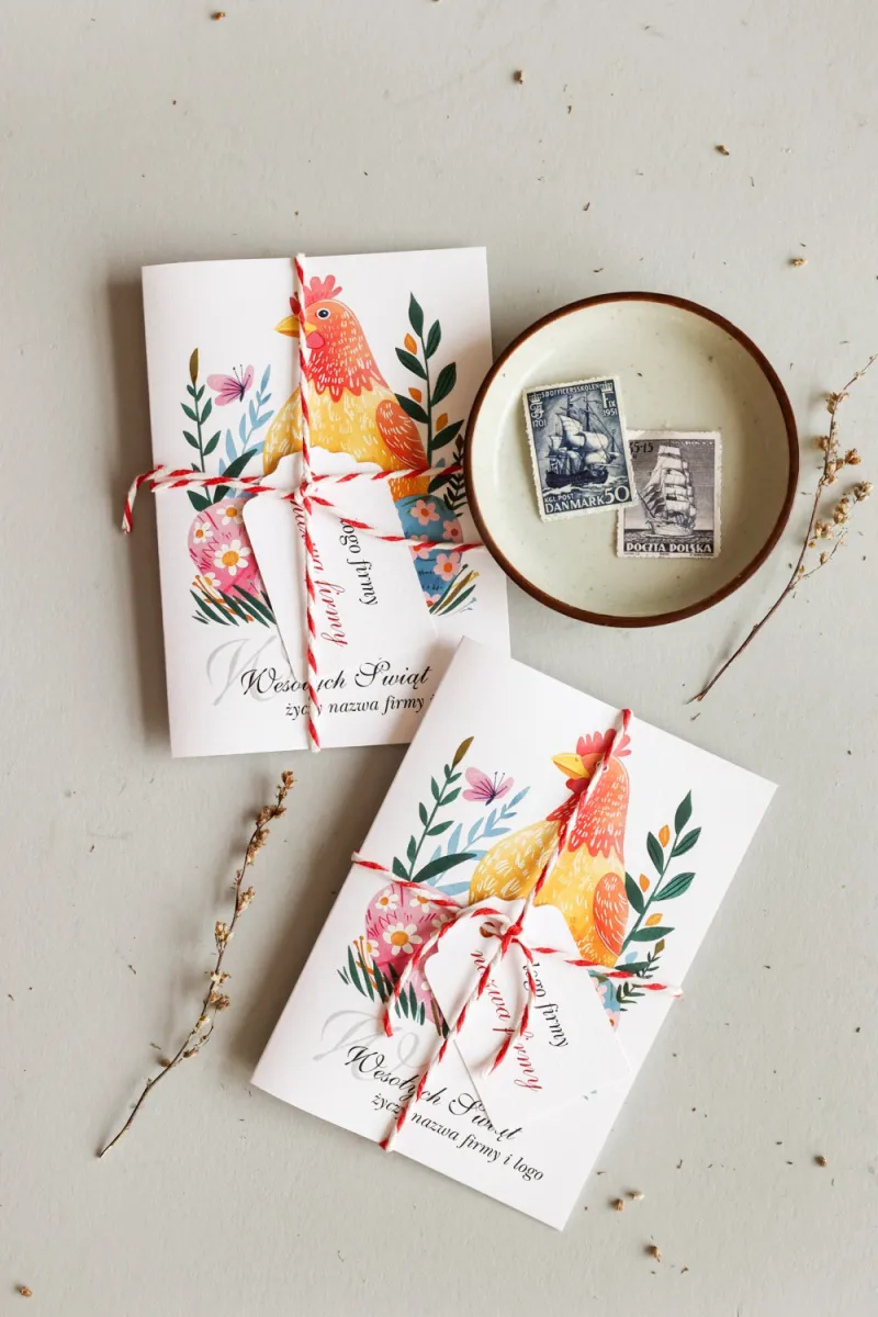 Personalizowana Wielkanocna Kartka Świąteczna dla Firm - WKL1