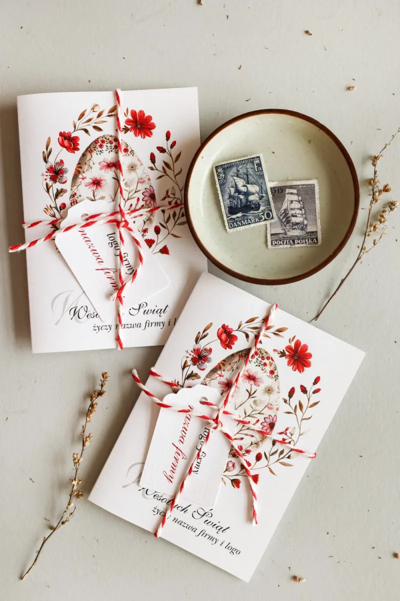 Personalizowana Wielkanocna Kartka Świąteczna dla Firm - WKL4