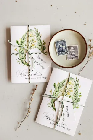 Personalizowana Wielkanocna Kartka Świąteczna dla Firm - WKL5