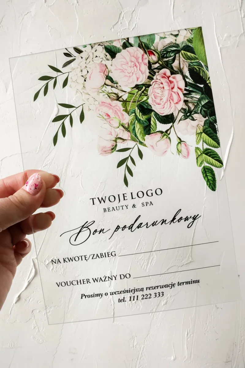 Personalizowany Voucher Spa na Szkle – Ekskluzywny Upominek | Model VS10 Personalizowany Voucher Spa na Szkle – Ekskluzywny Upominek | Model VS10