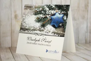 Kartki Świąteczne z logo dla firm z kolekcji KR3