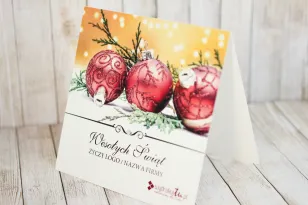 Kartki Świąteczne z logo dla firm z kolekcji KR4