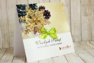 Kartki Świąteczne z logo dla firm z kolekcji KR11