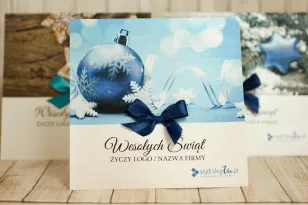 Kartki Świąteczne z logo dla firm z kolekcji KR13