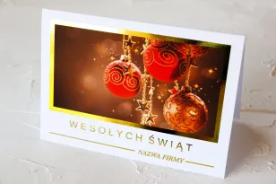 Kartki Świąteczne z logo dla firm z kolekcji SZ3