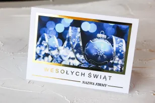 Kartki Świąteczne z logo dla firm z kolekcji SZ6