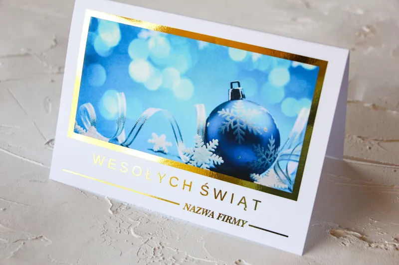 Kartki Świąteczne z logo dla firm z kolekcji SZ7