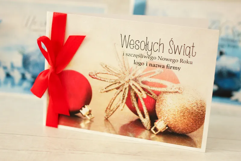 Kartki Świąteczne z logo dla firm z kolekcji ZD2