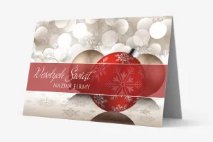 Kartki Świąteczne z logo dla firm z kolekcji M5
