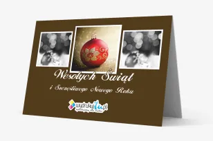 Kartki Świąteczne z logo dla firm z kolekcji MT6