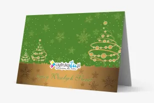 Kartki Świąteczne z logo dla firm z kolekcji O3