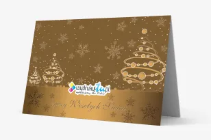 Kartki Świąteczne z logo dla firm z kolekcji O4