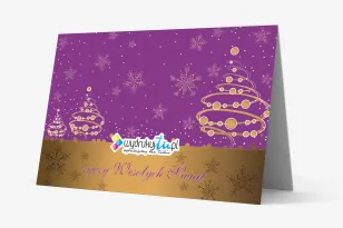 Kartki Świąteczne z logo dla firm z kolekcji O5